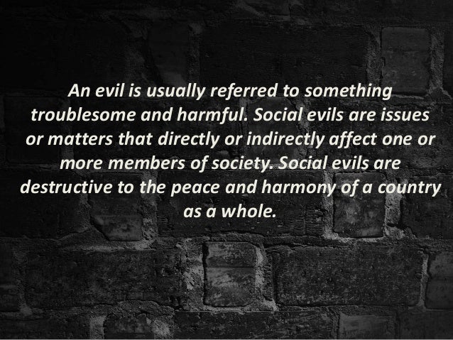 how to remove social evils eradication of social evils